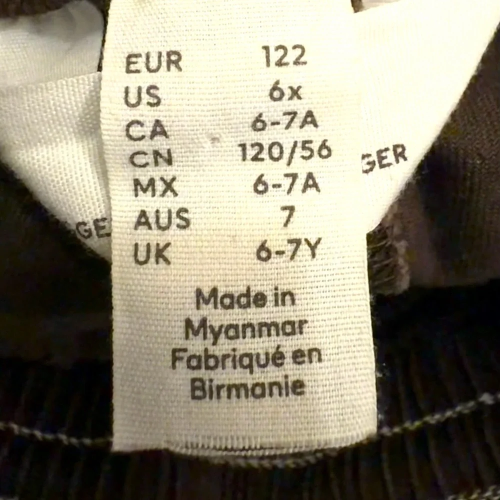 H&M Kids Chocolate Brown Jogger Pants